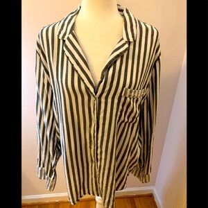 Victoria’s Secret PJ striped nightshirt, size L